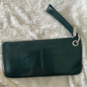 HOBO Green Leather Wristlet